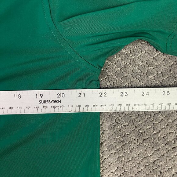 NWOT Masters Tech Polo Shirt Men's Medium Green Golf Performance Wear stretch - Picture 7 of 9